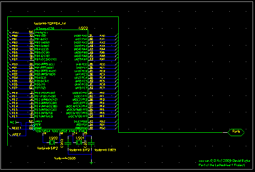 CPU Schematic in gEDA