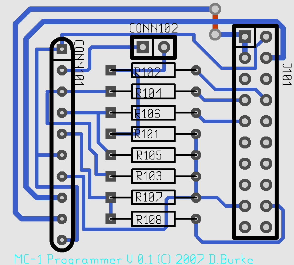 MC-1 Programmer PCB Layout