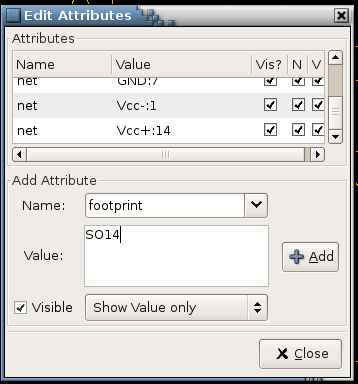 Adding a  Footprint to a component